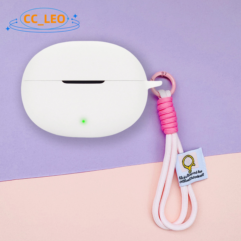 For QCY Crossky C30 Case Cute Lanyard Pendant Silicone Soft Case QCY Crossky C30 Shockproof Shell Ca