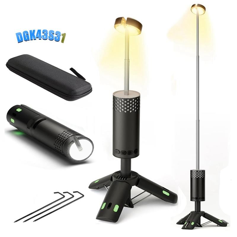 dgk43s31 Outdoor Telescopic Camping Light 10000mAh แบบพกพา LED ทํางานแม่เหล็กขาตั้งกล้องฐานเต็นท์ Telescoping Camping โคมไฟ