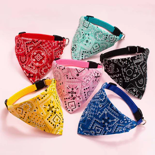 ผ้าพันคอแมว ปลอกคอแมว ผ้าพันคอหมา ผ้าผูกคอแมว มีให้เลือก 6 สี 3 ขนาด เหมาะสำหรับแมว สุนัข กระต่าย
