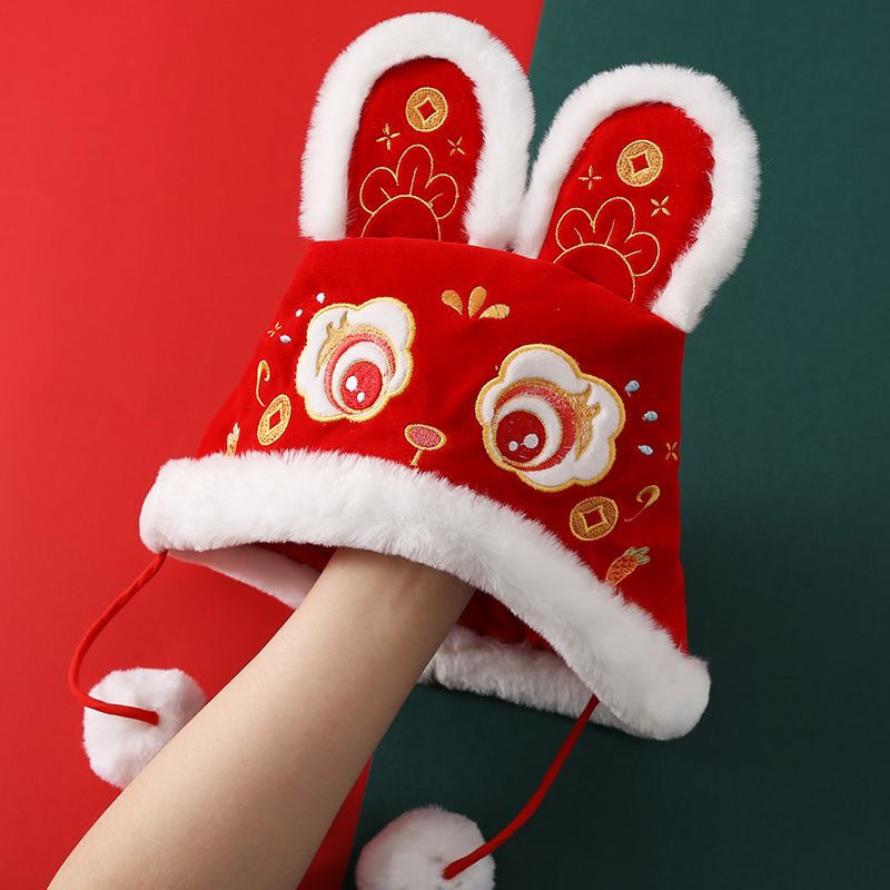 ทารกปีมังกร ฮันฟู หมวกปีใหม่เด็กเสือหมวกหัวมังกรสีแดงหมวกเด็กปีใหม่เทศกาลสาวหัวเสือหมวก - รูปที่ 7