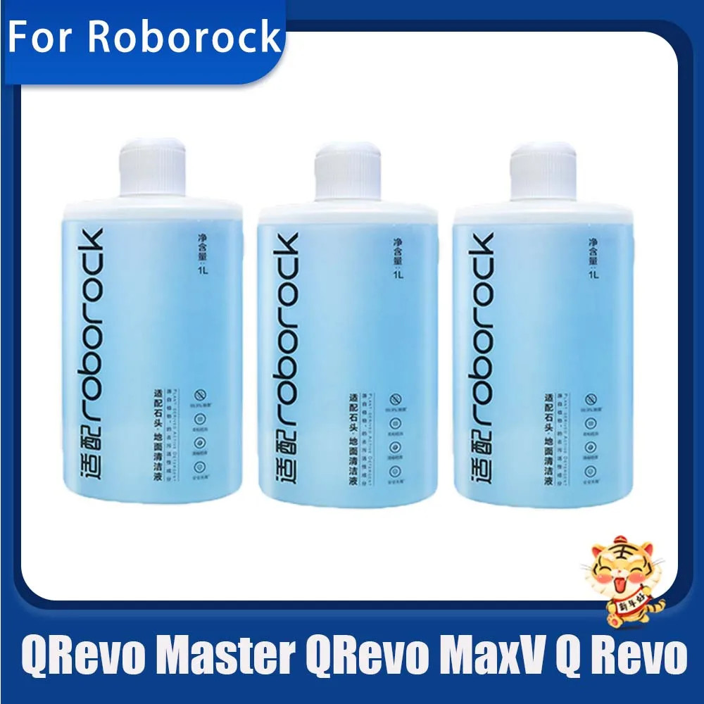 (Adapted version) for Roborock Qrevo Pro / S8 MaxV Ultra / Qrevo Master / Qrevo S / S8 Pro Ultra Mop ต้านเชื้อแบคทีเรีย Fluid1L น้ํายาทําความสะอาดพื้น