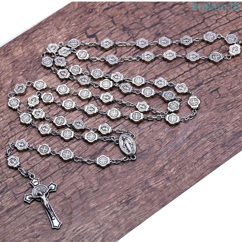 Kra Crucifix สําหรับสร้อยคอจี้ไม้กางเขน 8 มม.เครื่องประดับลูกประคําโครงการ Party De