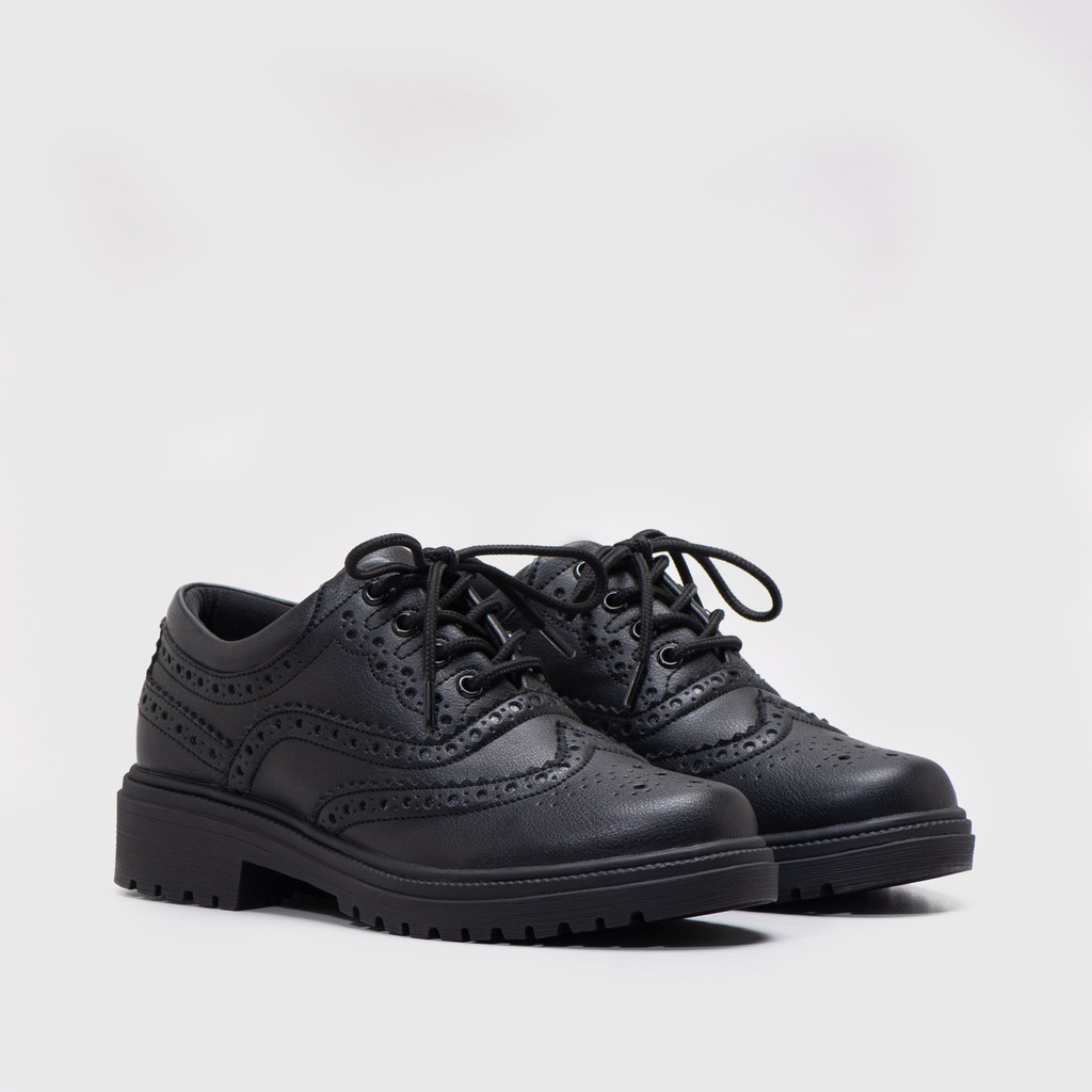 การดําเนินการที่น่ารัก - Mavroudi Oxford Black - รองเท้า Oxford