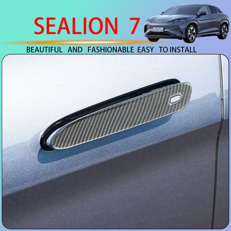 Wy BYD SEALION 7 [2024-ปัจจุบัน] สติ๊กเกอร์ตกแต่งมือจับตกแต่งภายนอกอุปกรณ์ดัดแปลงมือจับประตู