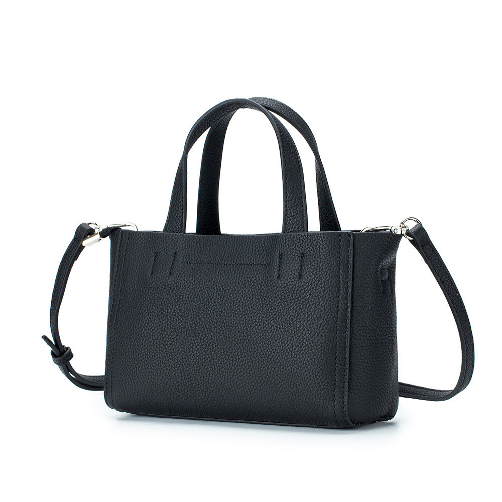 Cowhide Small Square Bag Ladies Portable Shoulder Bag Fashion All-Match VQAI6