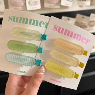 2025 ใหม่ Jelly โปร่งใสสาวหวาน High-end Hairpin Candy Polka Dot Simple Headwear