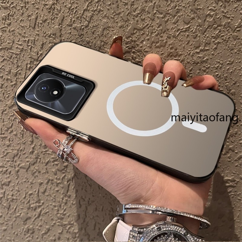 ปลอก vivo Y02 5G 2022 vivo y02t y02a เคสโทรศัพท์เคสแข็งเคสโทรศัพท์ TPU เคสแข็งกันกระแทกดีไซน์ใหม่ความงามไร้สายแม่เหล็ก CYBSWX01