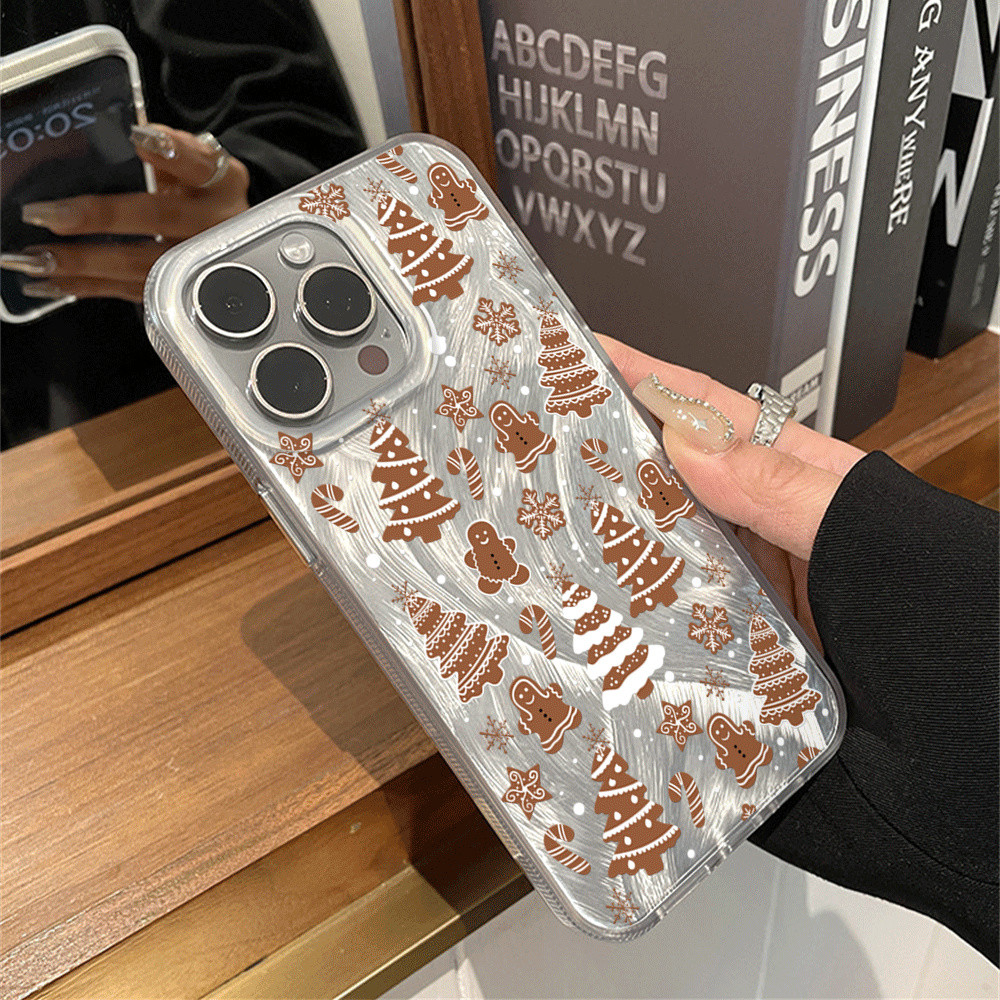 Simple Christmas Tree Casing hp iPhone 15 11 13Pro Max 14 Plus 11 12 13 iPhoneX Xs Max XR 11Pro 11Pr
