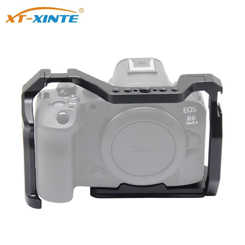 Xt-xinte R5markII Full กล้องกรงรองเท้าเย็น 1/4 3/8 ด้ายสําหรับ Canon EOS R5II/R5/R5C/R6/R6II กล้อง D