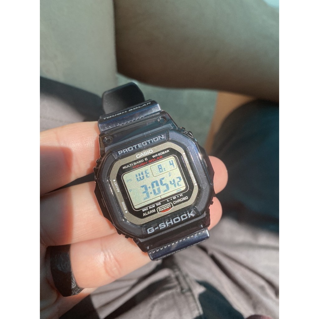 นาฬิกา Jdm ★ Casio Casio ใหม่ Solar Wave นาฬิกาผู้ชาย Gw-S5600U-1Jf แฟชั่นกีฬา