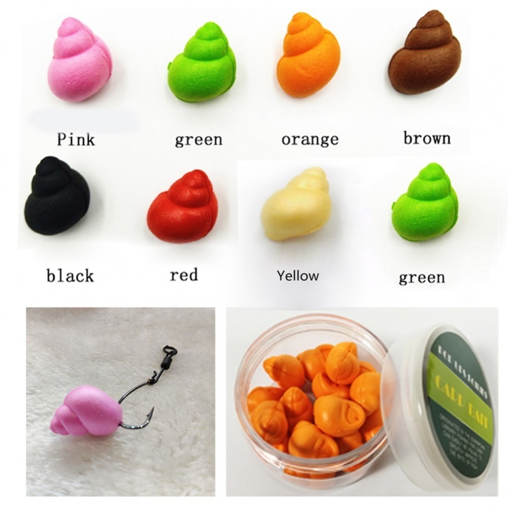 Fishing Boilies Bait EVA High Buoyancy High Flexibility Snail Shape Baits Pellet