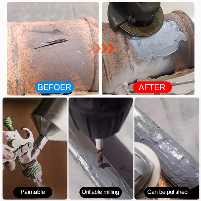 กาวซ่อมโลหะที่แข็งแกร่ง 1/3/5 ชิ้น - กาว เกี่ยวกับ ทนความร้อนสูง - ตัวแทนซ่อมอุตสาหกรรมเชื่อมเย็น - รูปที่ 4