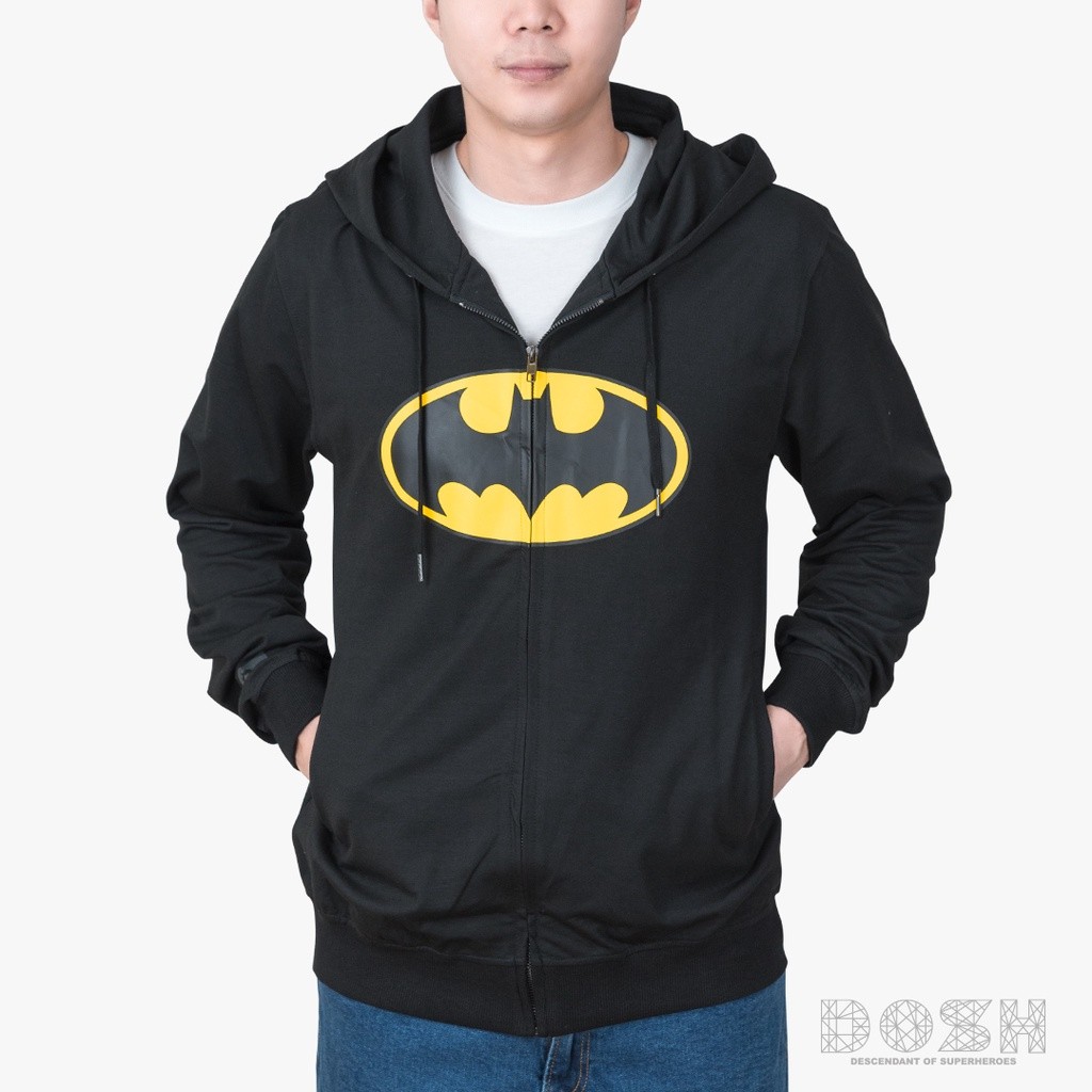 DOSH MEN'S JACKET HOODIE BATMAN เสื้อแจ็คเก็ตฮู้ด DBMJ5023-BL
