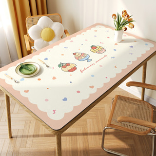 แผ่นรองโต๊ะหนังการ์ตูนไม่ต้องล้างกันน้ำและน้ำมันแผ่นป้องกันเ…