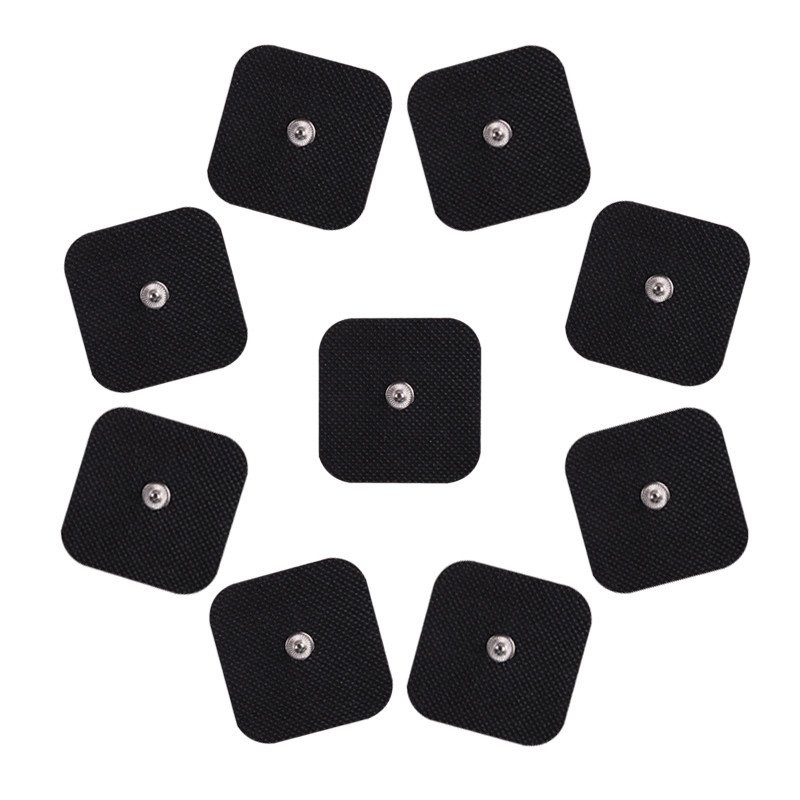 10pcs TENS Non-woven self adhesive REPLACEMENT reusable Electrode Pad สำหรับเครื่องกระตุ้นกล้ามเนื้อ TENS Massager Pads