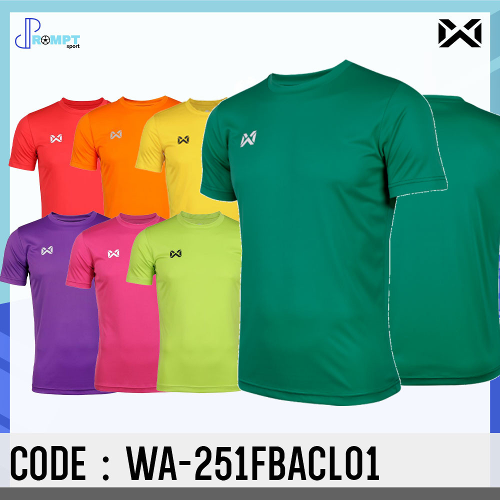 ถูกแทบทุน Warrix เสื้อฟุตบอลคอกลมแขนสั้น “Basic One” รุ่น WA-251FBACL01/WA-FBA071 แท้100%