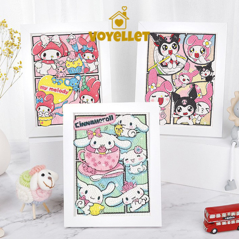 ภาพครอสติสคริสตัล ภาพวาดเพชร diamond painting DIY ภาพวาดเพชร/ภาพปักเพชร/ภาพวาดปักเพชร ภาพติดเพชรพร้อมกรอบรูป