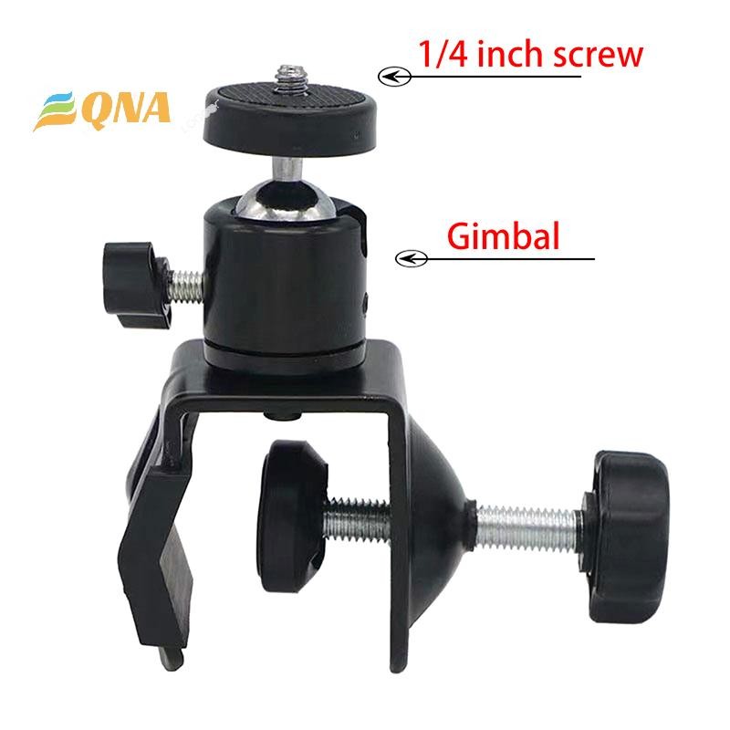[QNA] แคลมป์โลหะ 360° Mini Ball Head Quick Release Clamp Bracket ขาตั้งกล้อง 1/4 คลิปสกรูสําหรับไฟแฟลช Mic Monitor กล้องใหม่