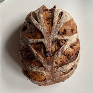 Ⓥ Walnut Cranberry Sourdough (16% Whole Wheat) Loaf