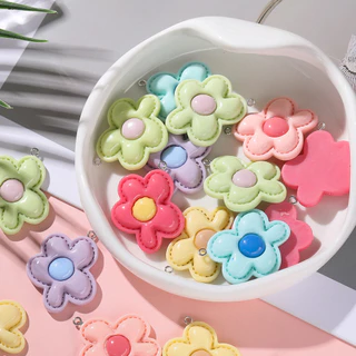 St. kunkka 5 ชิ้นเรซิ่นดอกไม้จี้ของขวัญนักเรียนสําหรับ DIY ทําด้วยมือเครื่องประดับทํา