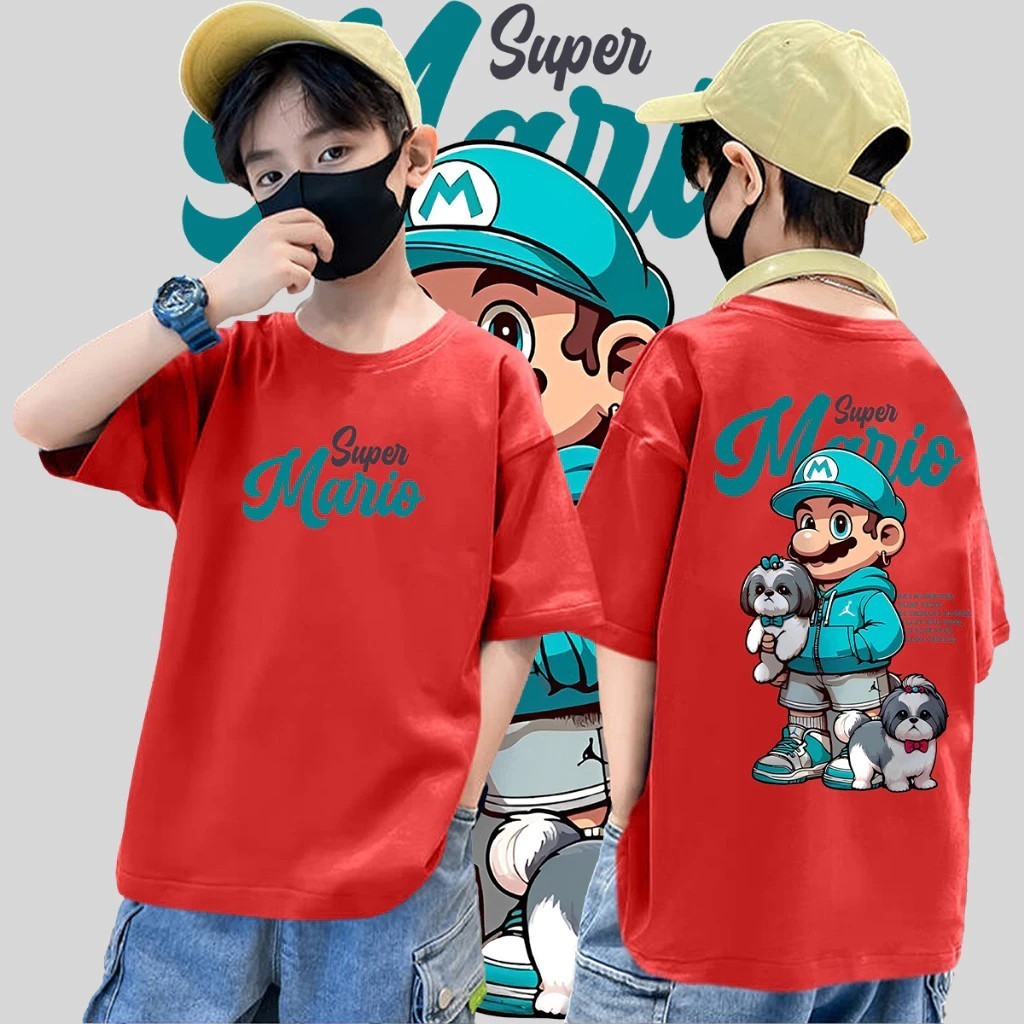 (จัดส่งตลอด 24 ชั่วโมง)KIDS TNASA เด็กชายวัยรุ่น เสื้อทีศรี 2025 ครอปแขนสั้น หน้าเก๋าแซ่บ