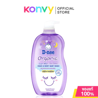 D-nee Organic Head&Body Baby Wash For Newborn ดีนี่สบู่เหลวอาบน้ำและสระผม 800ml (Organic/Alway Happy/Sakura/Sweet Dream)