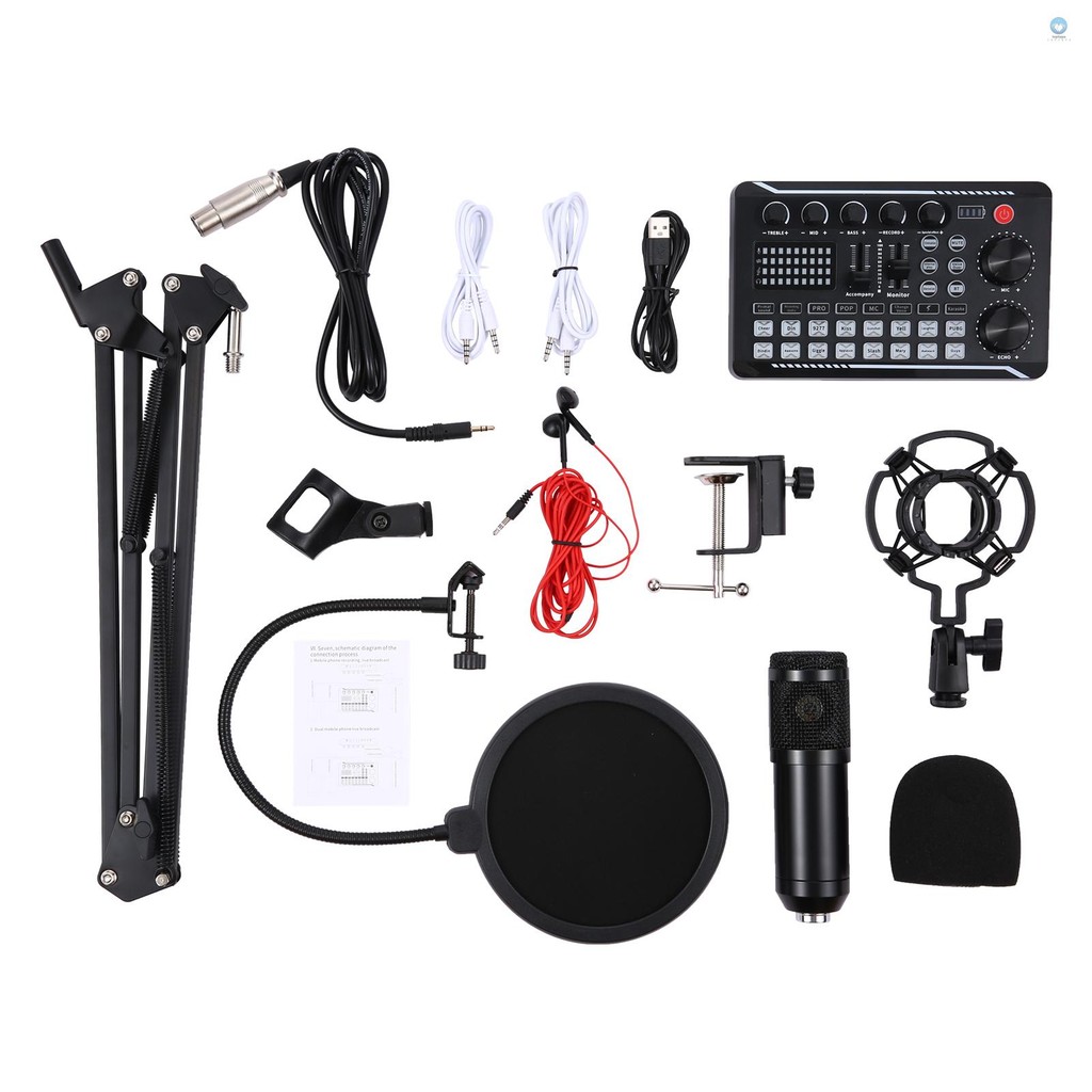 ชุดช่วงล่างชุดมืออาชีพ F998 Live Arm Set F998 Kit Professional Sound Proof Windshield Condenser Proo