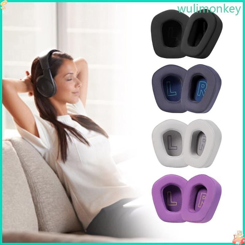 WU เปลี่ยนแผ่นรองหูฟังแผ่นรองหูฟังแผ่นรองหูฟังแผ่นรองหูฟังสําหรับ G733 G335 หูฟังฟองน้ําฝาครอบหูฟังอ