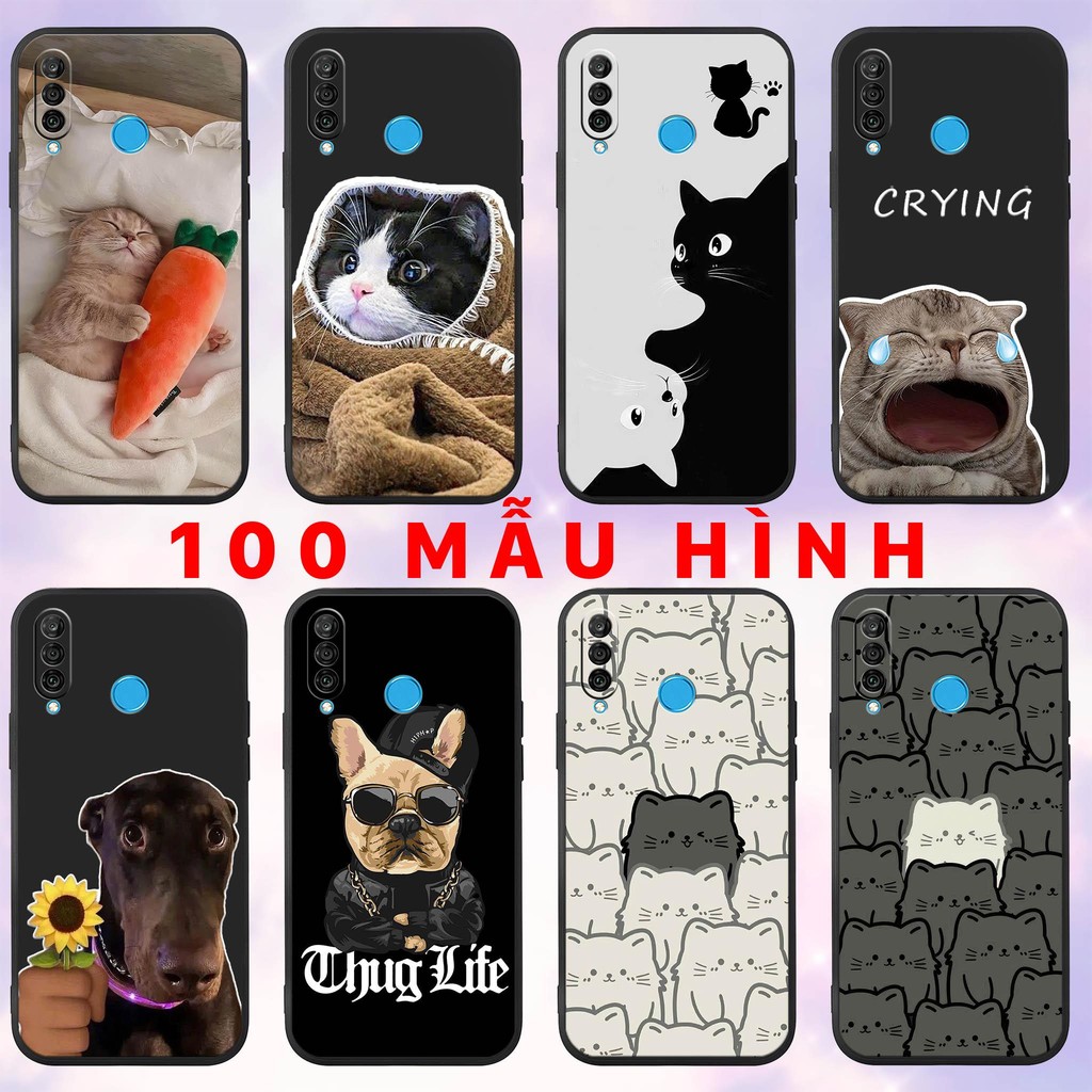 เคส Huawei Nova 4e - P30 lite - พิมพ์ลายแมวและสุนัขน่ารัก thug life TPU พลาสติกป้องกันกล้อง