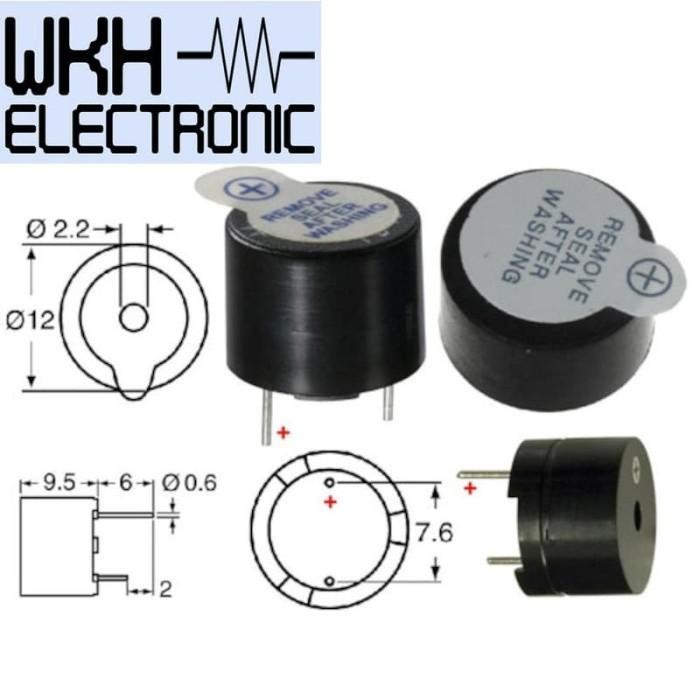 PART TOOLS Active Buzzer ลําโพง 5v สําหรับ Arduino Uno Mega Mini Nano Raspberry Pi Buzzer active