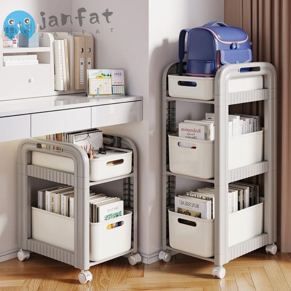 จันท์ โรลลิ่งสเก็บของรถเข็น,4ล้อ2/3-ชั้นชั้นวางหนังสือการจัดเก็บรถเข็น,ความจุขนาดใหญ่ที่สามารถเคลื่อนย้ายมัลติฟังก์ชั่รถเข็นขนาดเล็กชั้