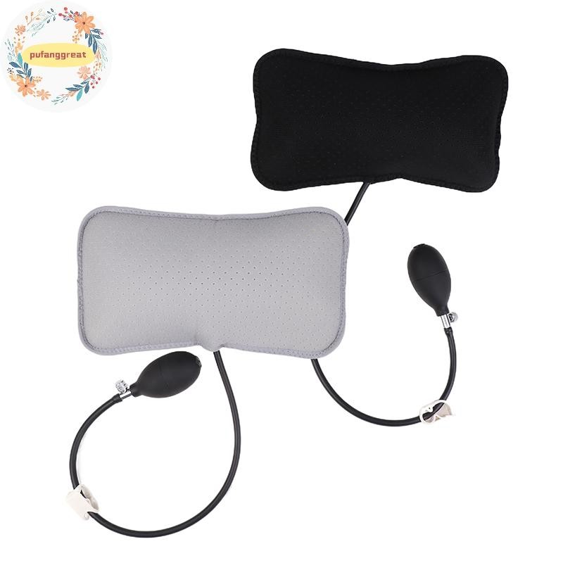 Pufanggreat Inflatable Lumbar Support Cushion แบบพกพาคอไหล่ท่าทาง Correct นวดหมอน Orthopedic Design สําหรับบรรเทาอาการปวดหลัง TH