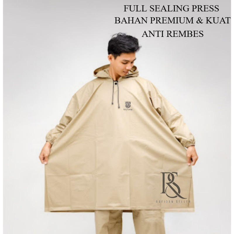 EXTREME PONCHO PVC MATERIAL เสื้อกันฝนค้างคาวสําหรับผู้ชายและผู้หญิงกดเต็มรูปแบบวัสดุที่แข็งแกร่งและ