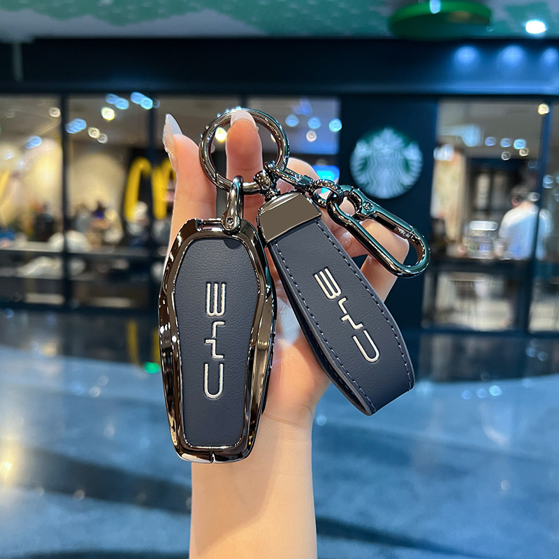 [พร้อมสต็อก] หนังโลหะผสมกุญแจรถสําหรับ BYD ATTO3 Dolphin M6 เพลงบวกหยวน DMI Max รถอุปกรณ์เสริมคุณภาพสูงป้องกัน