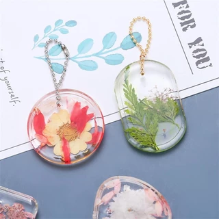TME 6 ชิ้น/เซ็ต DIY พวงกุญแจอีพ็อกซี่ซิลิโคนแม่พิมพ์เรซิ่นแขวนจี้หัตถกรรม Moulds เครื่องประดับสร้อยคอจี้ Silica Mold