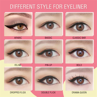 อายไลเนอร์กันน้ำติดทนนาน 2 ชิ้น PINKFLASH Seal Silkworm Eyeliner เครื่องสำอางสำหรับดวงตา ปากกาอายไลเนอร์แบบน้ำ