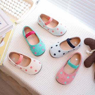 เด็กรองเท้าหนังหนังนิ่มสําหรับสาว 2025 ฤดูใบไม้ร่วงลื่นเด็กว…