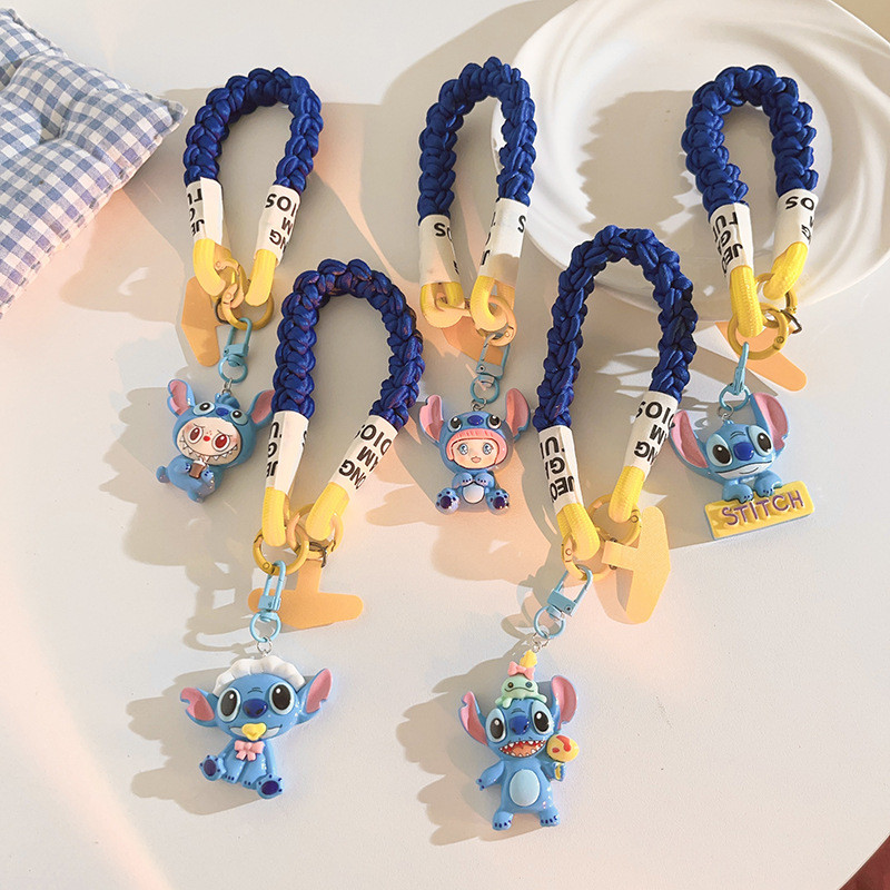 ขายร้อน ins Hug Fist Stitch จี้เคสโทรศัพท์ Lanyard Polaroid แขวนกระเป๋าโซ่เครื่องประดับสายรัดข้อมือประเภท Universal