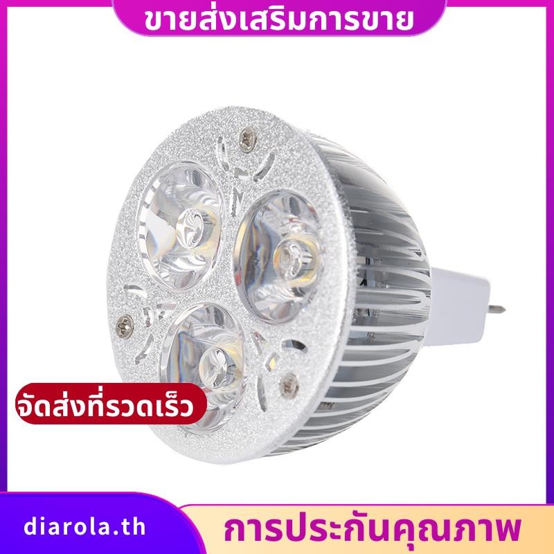 3w 12-24V MR16 Warm White 3 ไฟ LED Spotlight หลอดไฟเฉพาะ diarolath