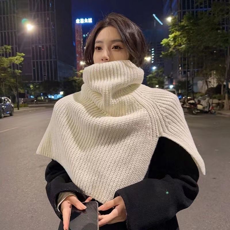 ผ้าพันคอถักอบอุ่นอเนกประสงค์สำหรับผู้หญิง