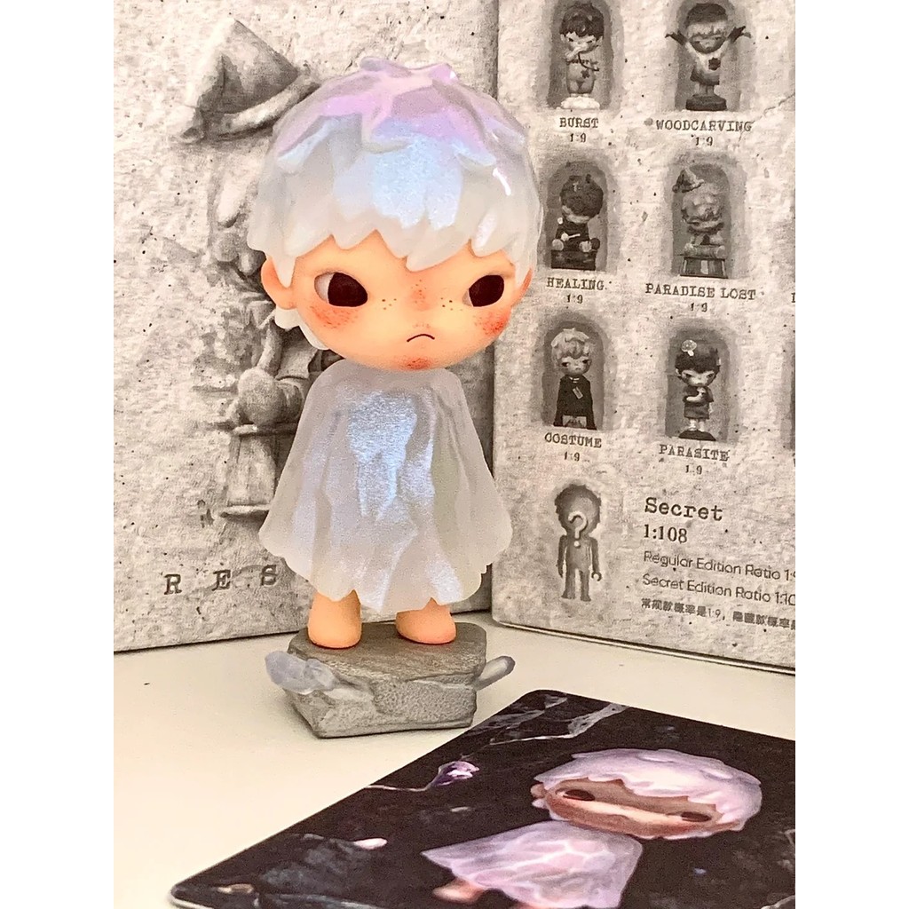 HIRONO ปรับโฉม Series Hirono 5V Handmade Blind Box แฟชั่นอินเทรนด์น่ารักของเล่น Handmade ของแท้
