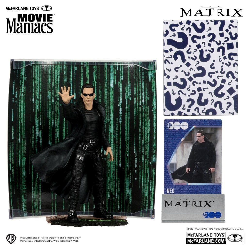 Spot Quick Hair # [ของแท้] McFarlane DC The Matrix NEO Limited Handmed Doll Toy Model Decoration Gift
