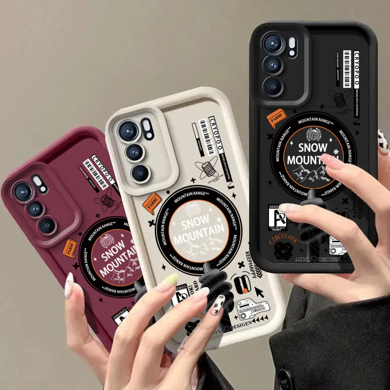 สําหรับOppo Reno 6 pro plus 4 3 2 7Z 8Z 5Z 2Z 2F 4G 5G Anti Fallกันฝุ่นMatte Shellฝาครอบป้องกันรูปแบ