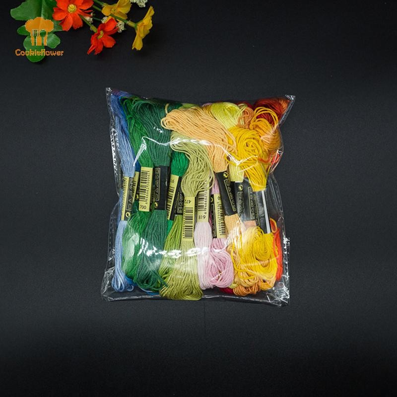 CKFR 24/100/50 ด้ายเย็บปักถักร้อยผ้าฝ้ายข้ามไหมขัดฟันเย็บ Skeins Craft ใหม่