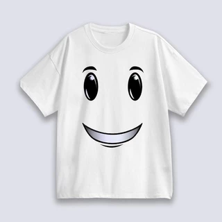 ใหม่ Unisex เสื้อยืด พิมพ์ลาย Roblox Man Face Game สําหรับผู้ชาย T-shirt เป็นกลางCOD เสื้อยืดแขนสั้นลายดอกไม้