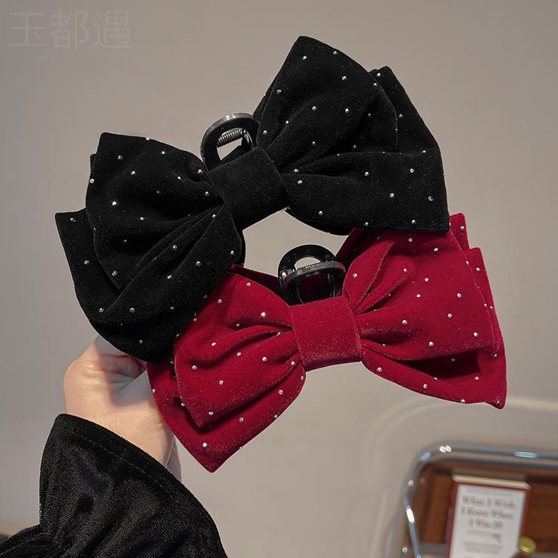 Gypsophila Princess Shark Clip~ Temperament Rhinestone Bow Princess Head Clip คลิปฉลามหญิง ราคา ถูกที่สุด ดีลบีเคเค รูปภาพหลัก