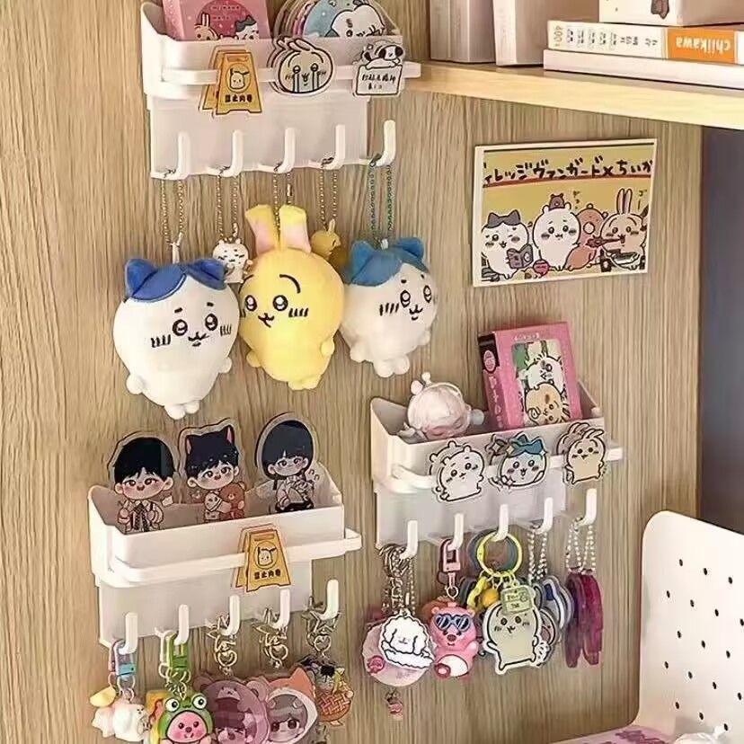 สตีฟ ชั้นเก็บของติดผนังอุปกรณ์ผมพวงกุญแจตะขอจัดเก็บมัลติฟังก์ชั่ห้องน้ําชั้นวางบนผนัง