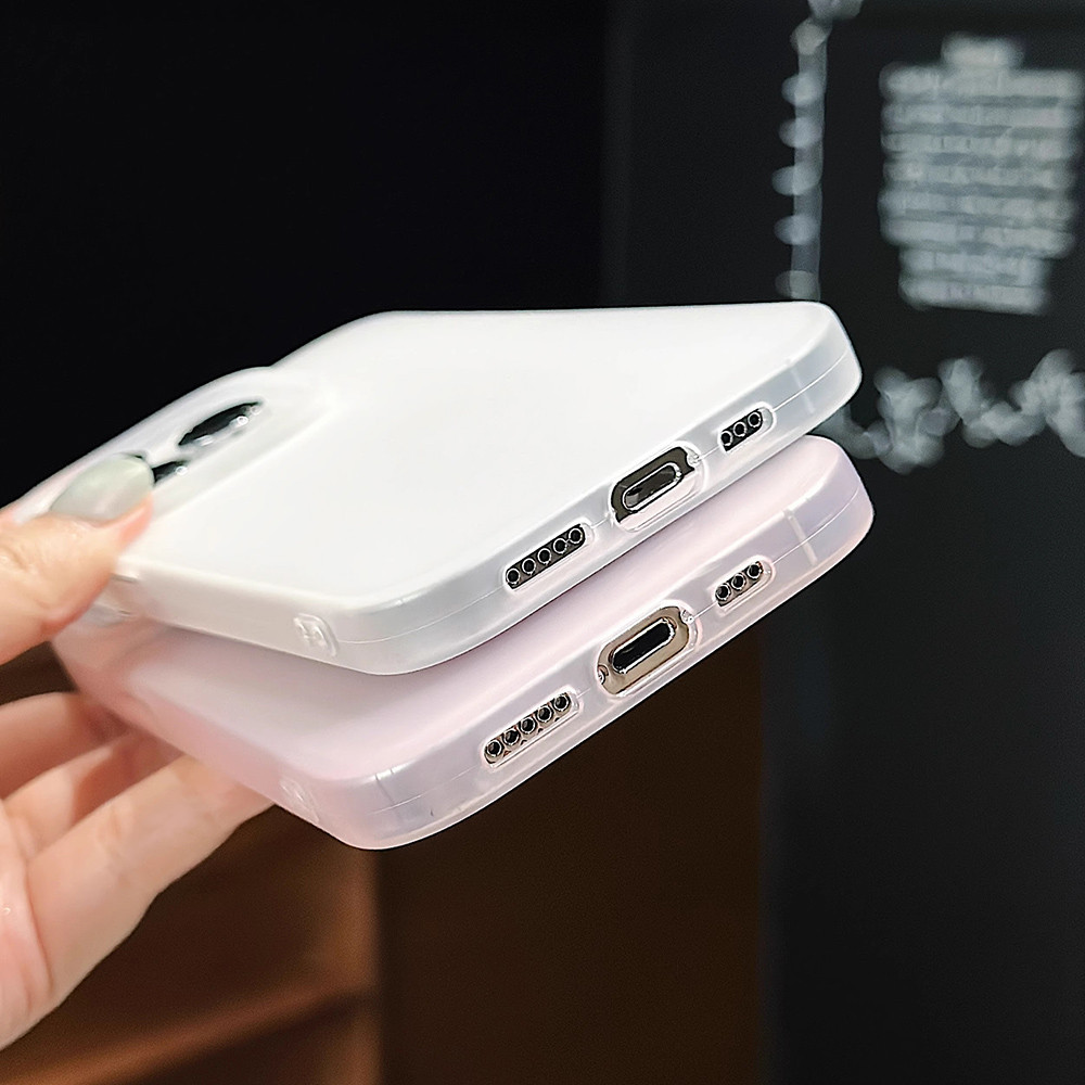 แมทTPUเคส For iPhone 16 Pro Max 11 13 15 12 14 Plus 13promax 14promax 15promax 16promax น้ำค้างแข็งใสเคสโทรศัพท์มือถือ - รูปที่ 4