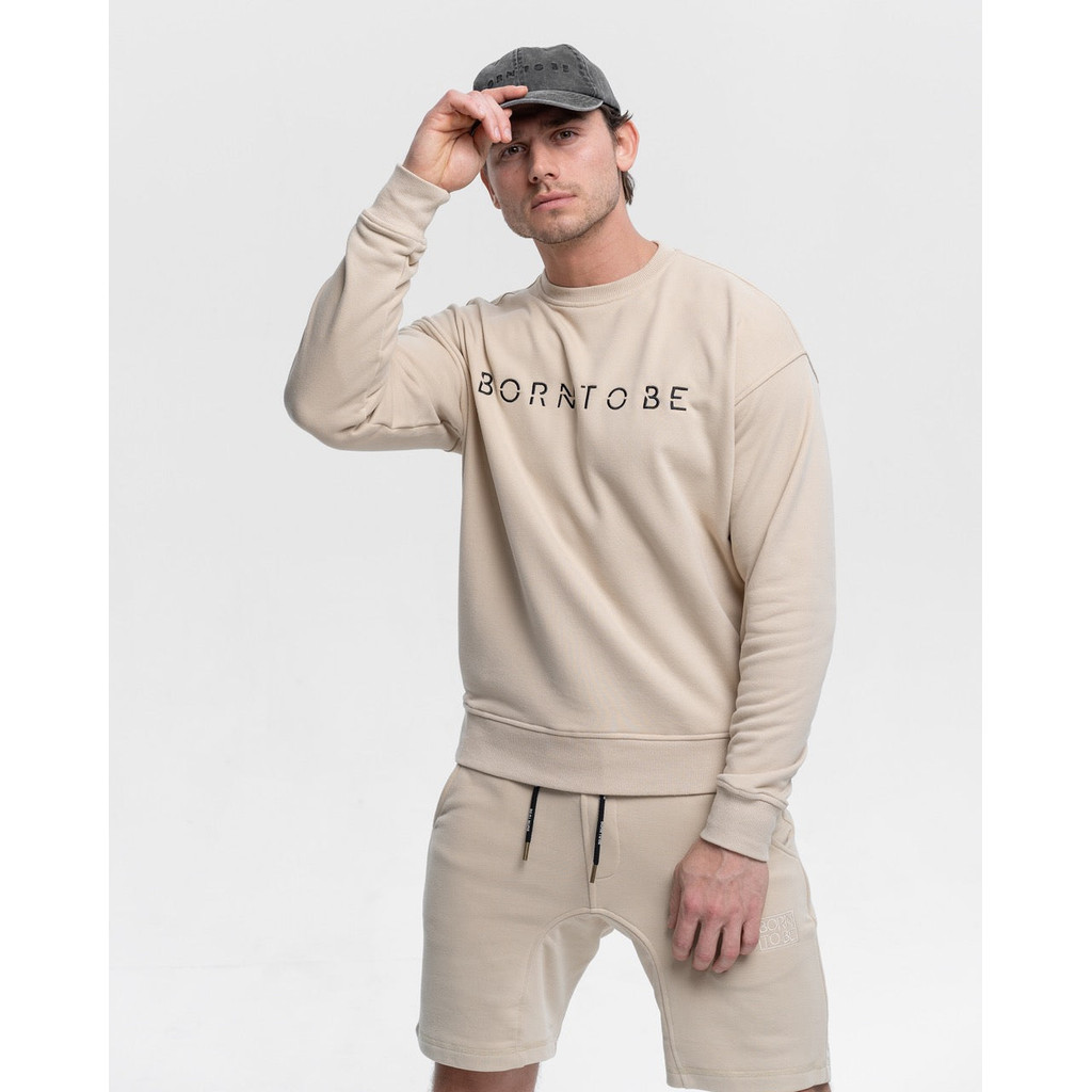 Born To Be Sweatshirt (Biege) Bali Collection