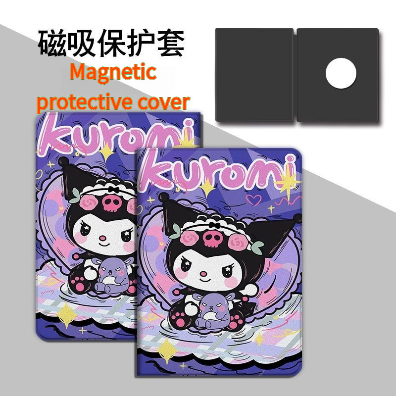 BOOX Go Color7 Gen 2/Go Color7/Go7/Page 7 นิ้ว Sleep Support เคสป้องกันแม่เหล็ก Kuromi [จัดส่งในวันเ